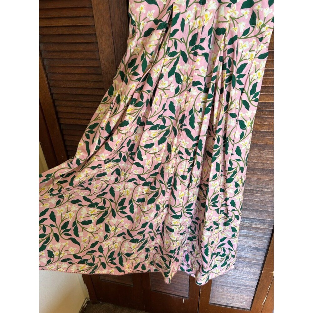 AGUA BY AGUA BENDITA Hortensia Midi Floral Dress Gardenias Rosa 9648 Size: M - Picture 6 of 9
